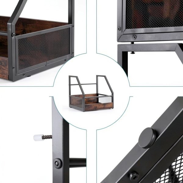 OEERDER Industrial Wall Shelf Hangable Stackable Storage-2