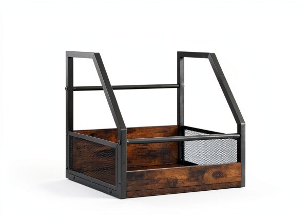 OEERDER Industrial Wall Shelf Hangable Stackable Storage-4