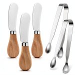 Sieral Sugar Tongs Stainless Steel Wood Handle Serving-0