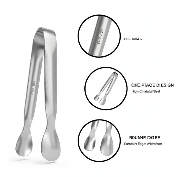 Stainless Steel Serving Tongs POSTANTIN Silver Kitchen-1
