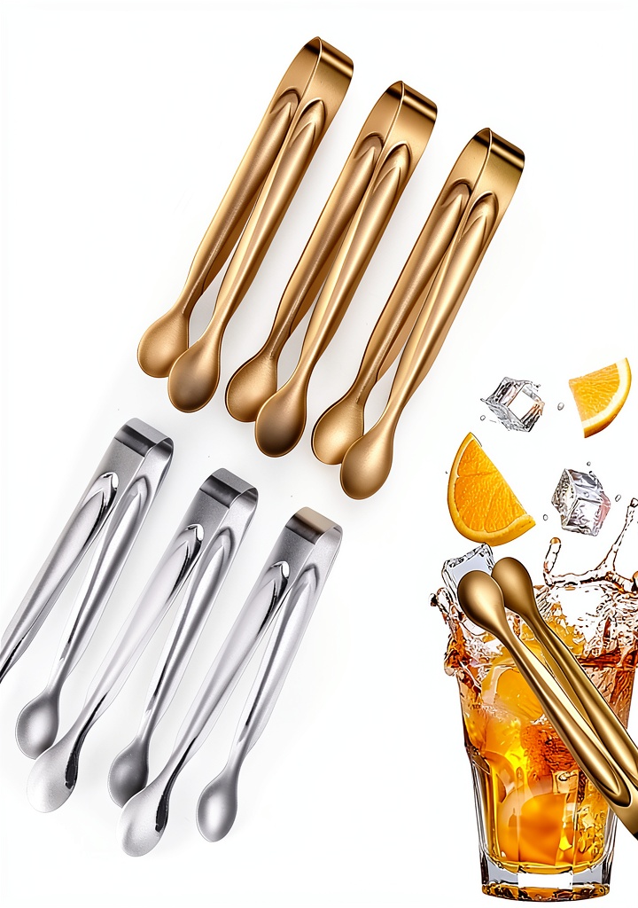 'Cangfort mini tongs set displayed on a serving tray with sugar cubes'