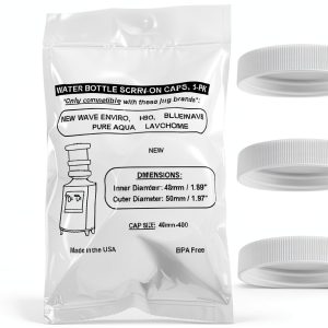 SANITRO 48mm Water Jug Caps Plastic 3-Pack Replacement-0