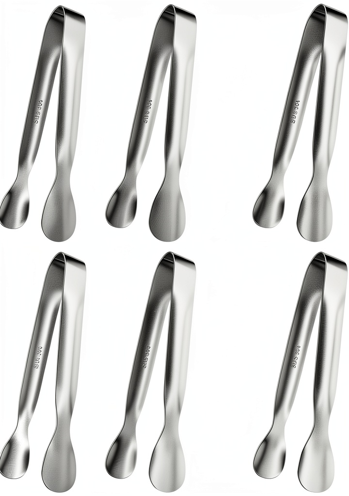 POSTANTIN stainless steel serving tongs displayed on a dining table
