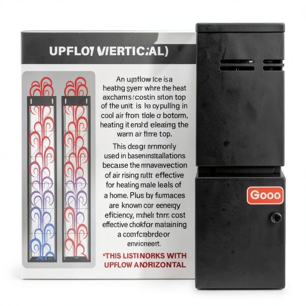 1HVAC Gas Furnace 80 Efficiency Vent Free Floor Mount-3