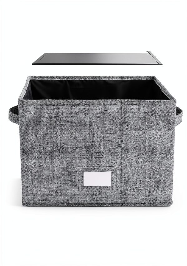 Woodoulogy Vinyl Record Box Linen Modern Design-6