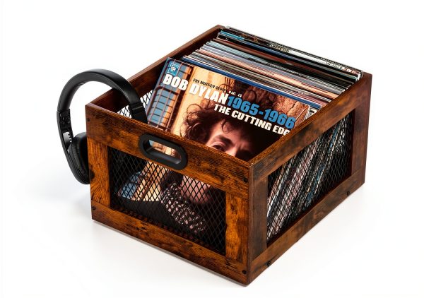 Vinyl Record Crate 3IngSeagulls Classic Wood-3