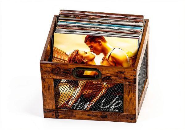 Vinyl Record Crate 3IngSeagulls Classic Wood-1