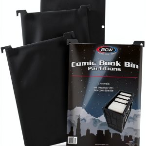 BCW 3 Pack Black Plastic Comic Book Dividers-0
