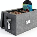 Woodoulogy Vinyl Record Box Linen Modern Design-0