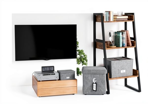 Woodoulogy Vinyl Record Box Linen Modern Design-5