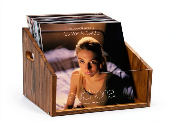 GRETJOB Vinyl Record Storage Box Acrylic Portable-1