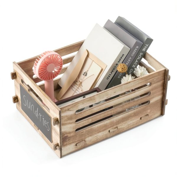 VZODESR Unfinished Storage Crate for Office-1