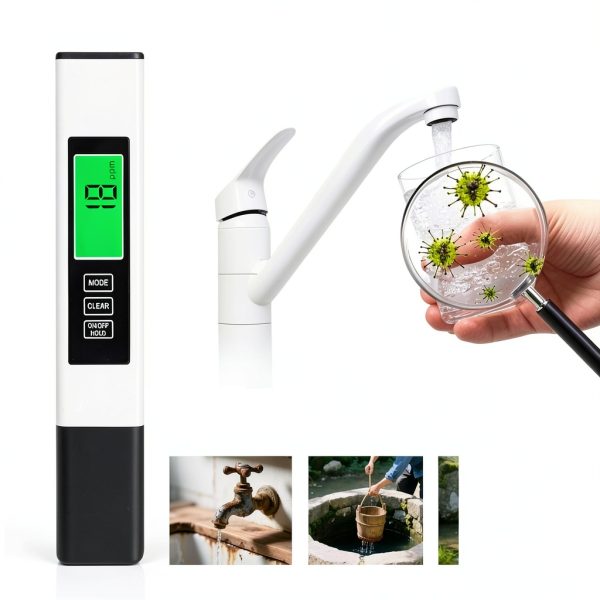 4 in 1 TDS Meter Digital Water Tester by ILORVIUN with Titanium Probes-4
